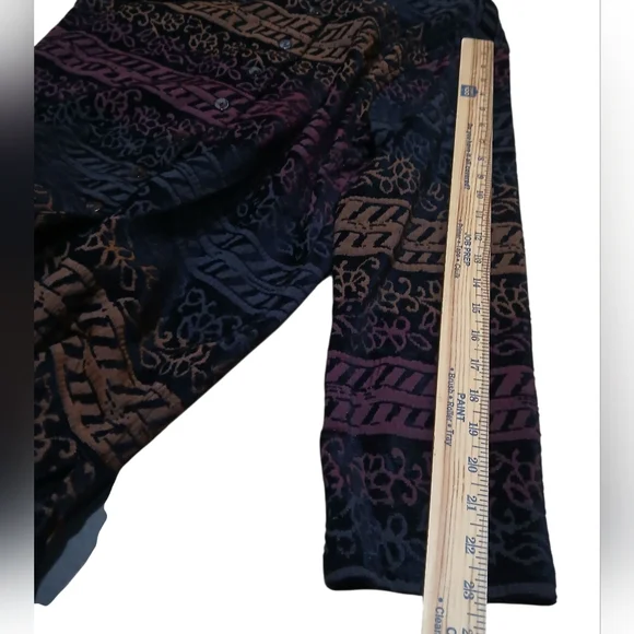 Chico's Women's Size 2 Black and Brown Textured Jacket - Picture 6 of 7